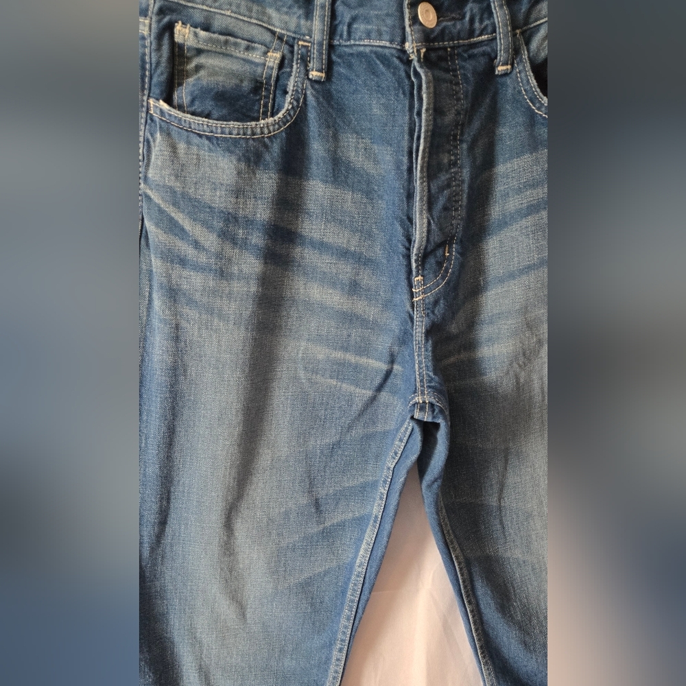 Moussy Vintage Walmore Wide straight medium wash made in Japan jeans size 28 - Picture 4 of 9